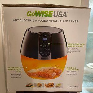 Go Wise USA Air Fryer, with booklet of recipes NWOT